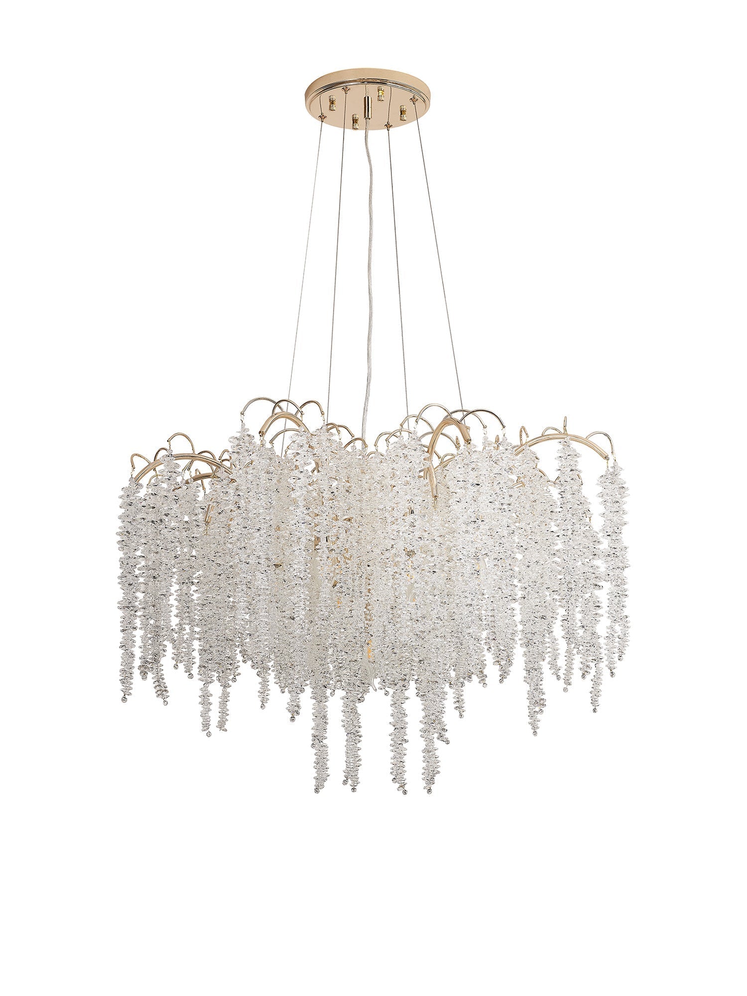 Chantilly 9/7 Light E14, Polished Nickel/French Gold/Crystal