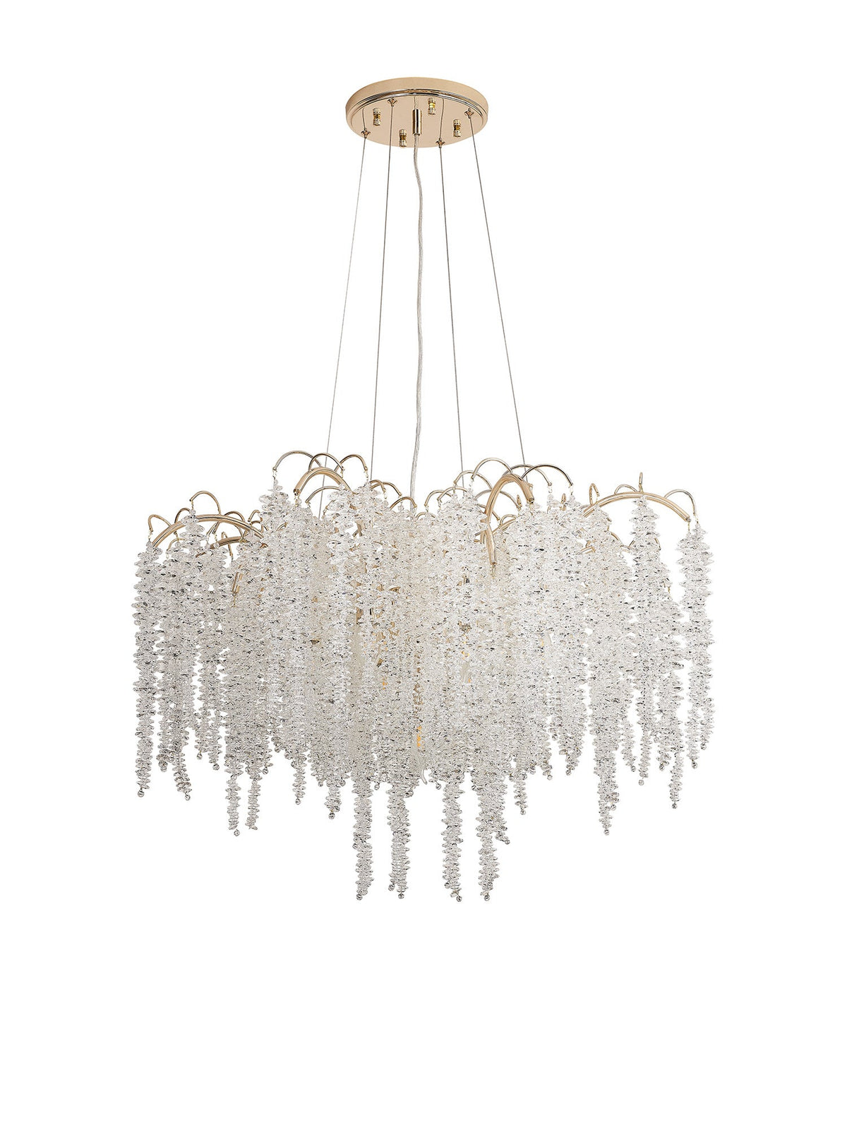 Chantilly 9/7 Light E14, Polished Nickel/French Gold/Crystal