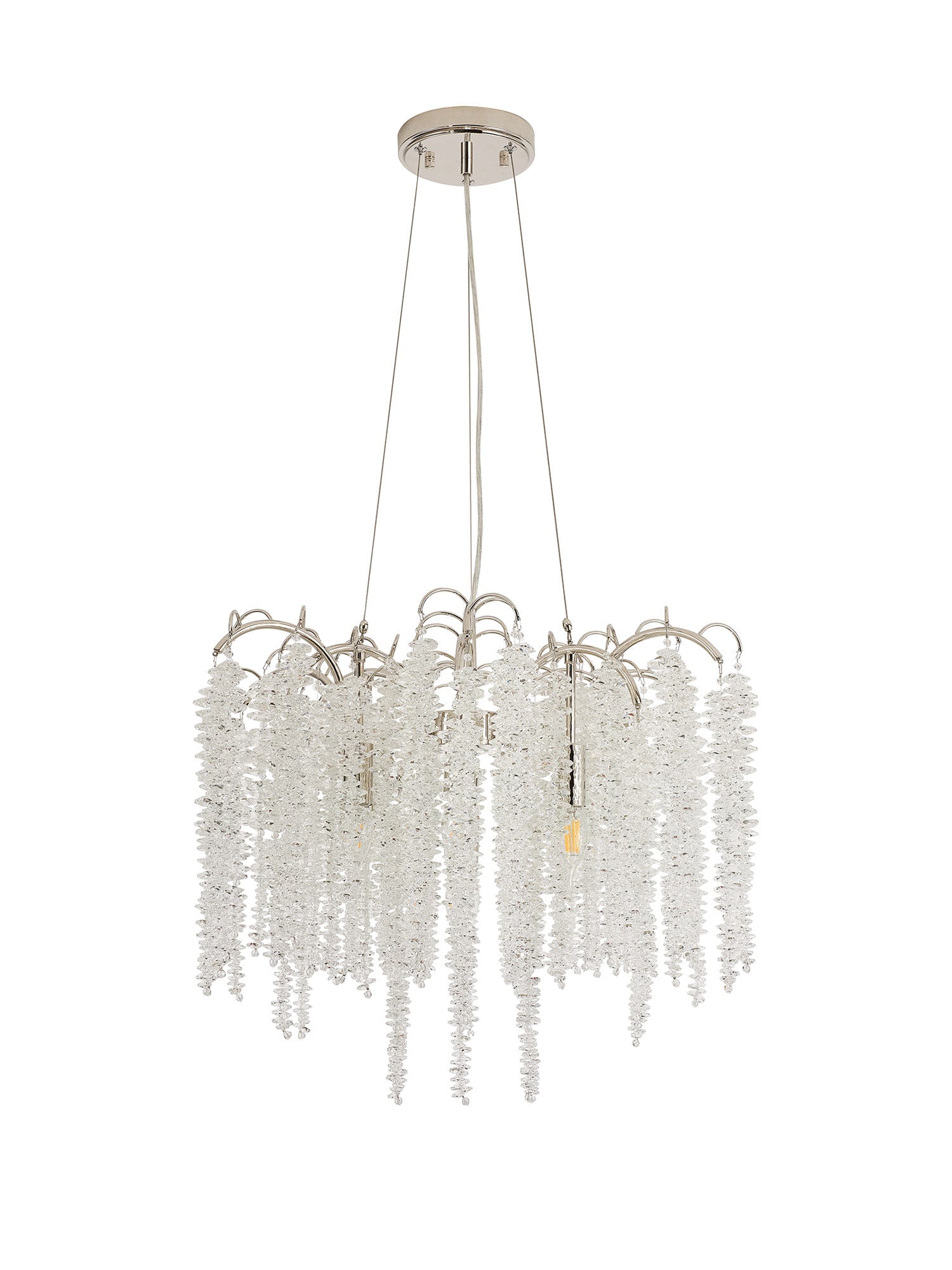 Chantilly 9/7 Light E14, Polished Nickel/French Gold/Crystal