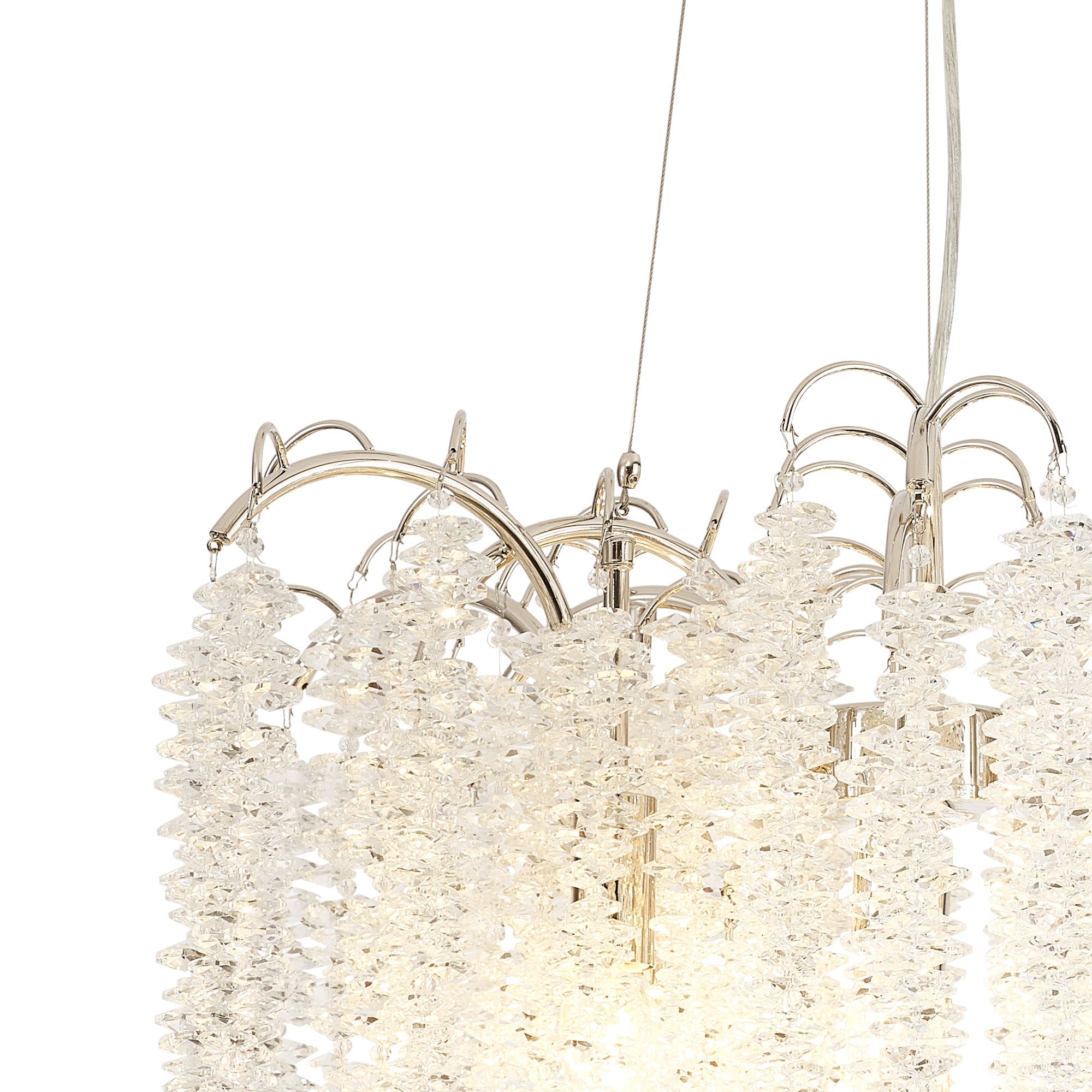 Chantilly 9/7 Light E14, Polished Nickel/French Gold/Crystal