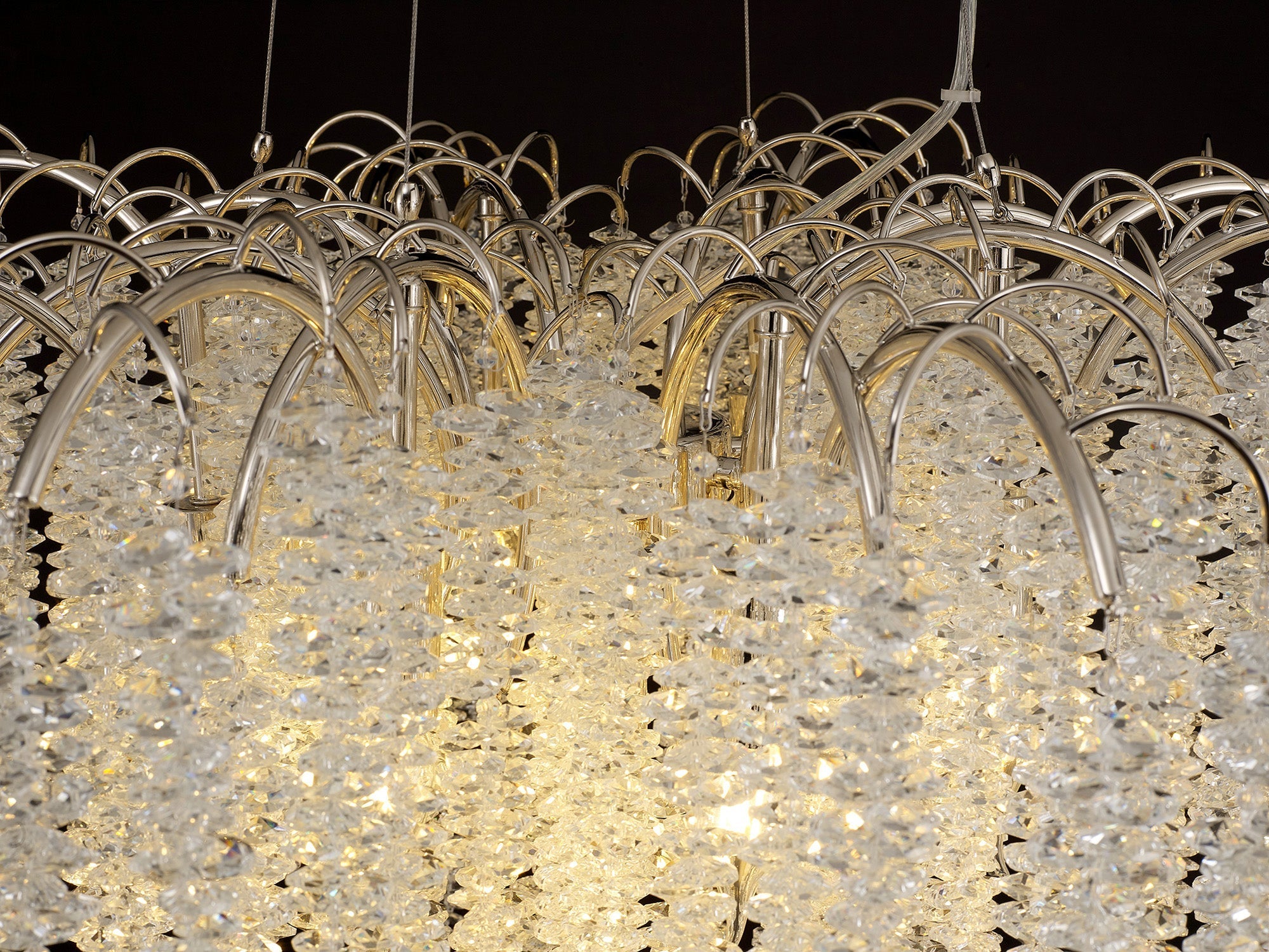 Chantilly 9/7 Light E14, Polished Nickel/French Gold/Crystal