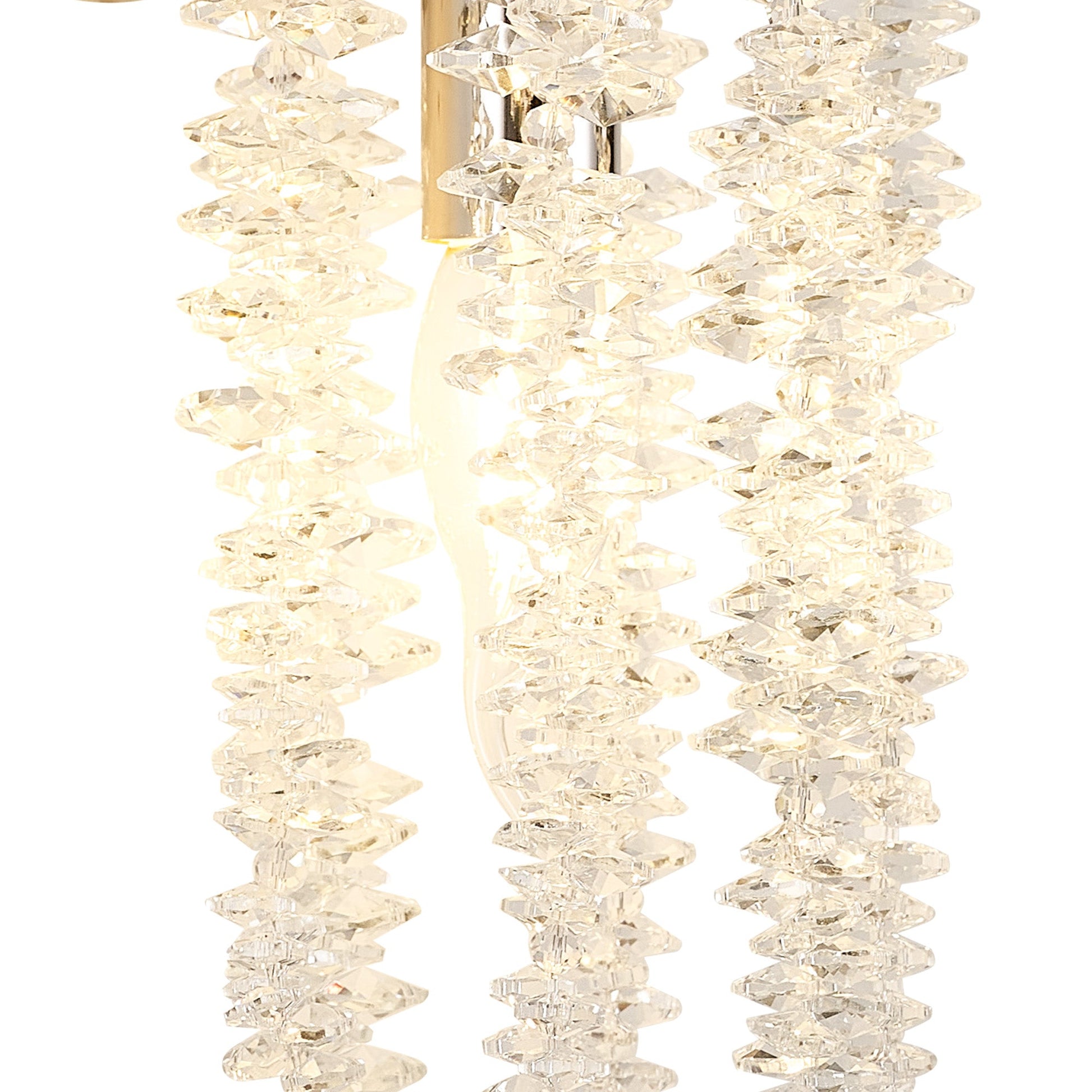 Chantilly Wall Lamp, 1 Light E14, Polished Nickel / French Gold