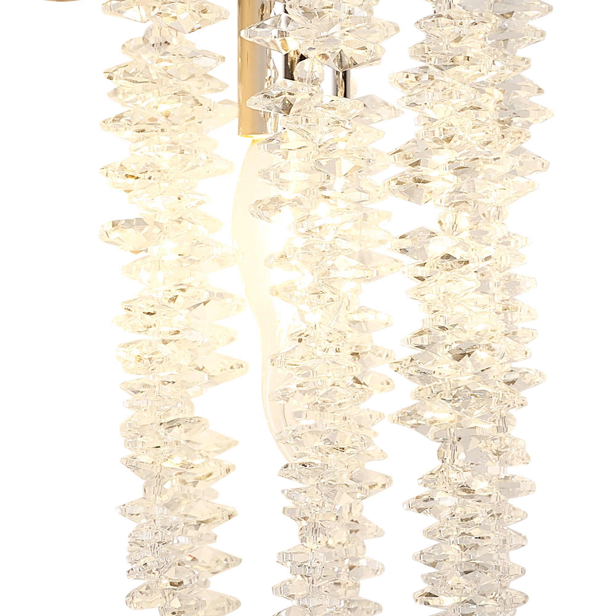 Chantilly Wall Lamp, 1 Light E14, Polished Nickel / French Gold
