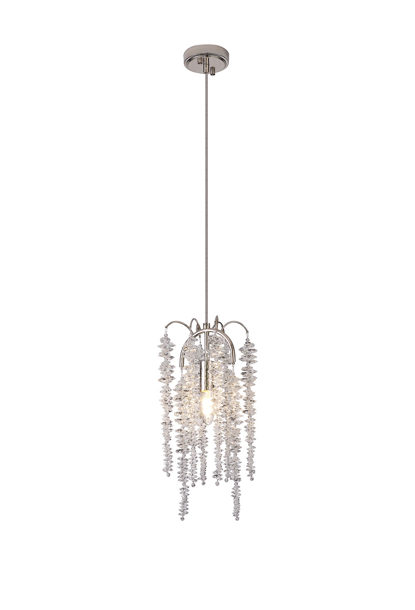 Chantilly 9/7 Light E14, Polished Nickel/French Gold/Crystal