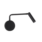 Blackfriars Swing Arm Reading Light, Black/White Integrated LED