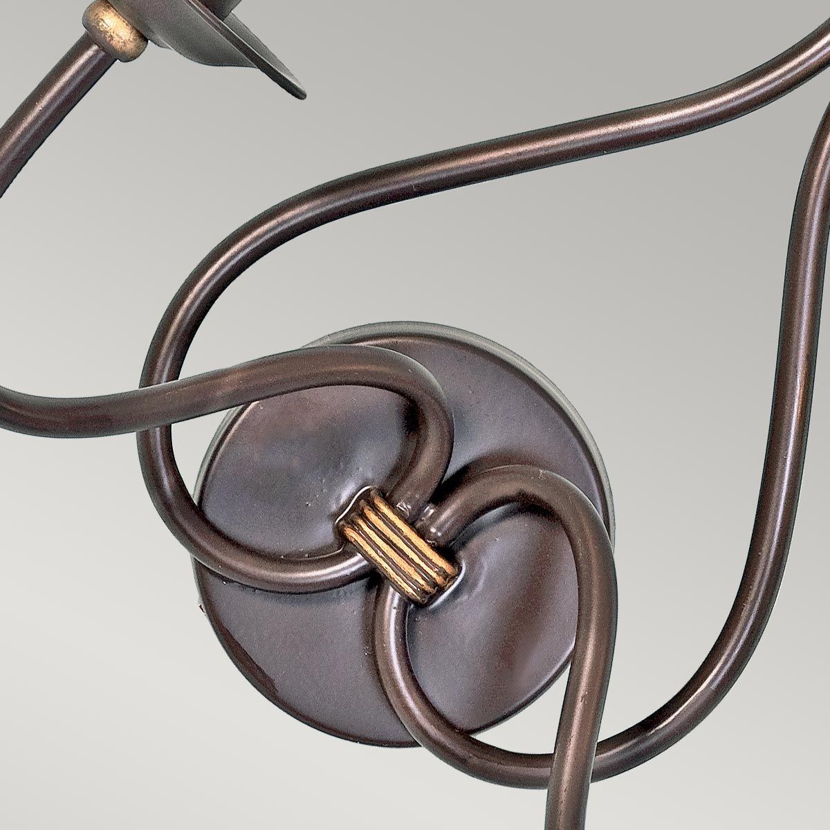 Windermere 1 Light Wall Light - Rust & Gold IP20 E14