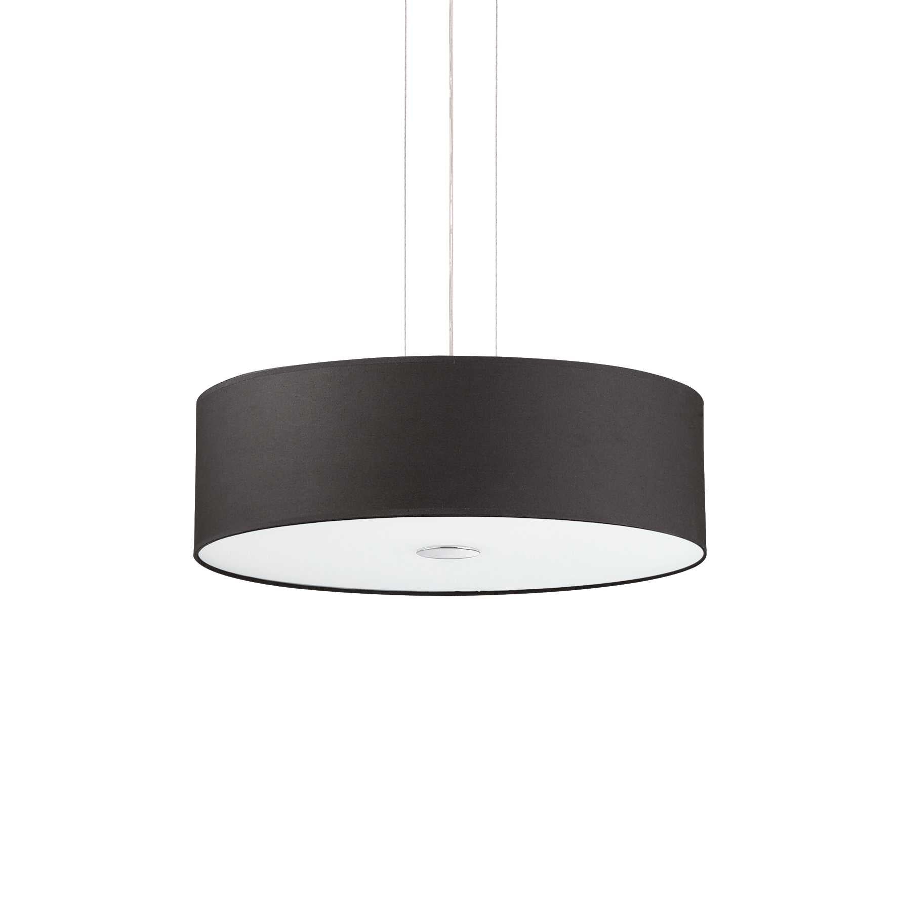 Woody Hanging Shade Light - White/Black/Wood Finish - Cusack Lighting