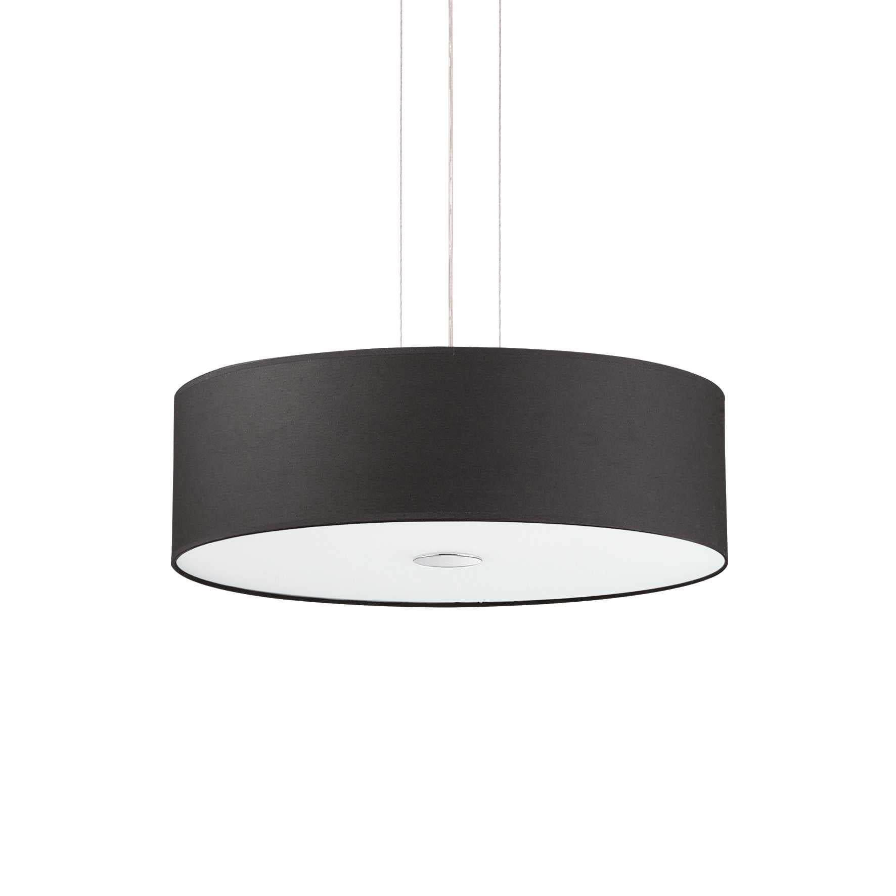 Woody Hanging Shade Light - White/Black/Wood Finish - Cusack Lighting