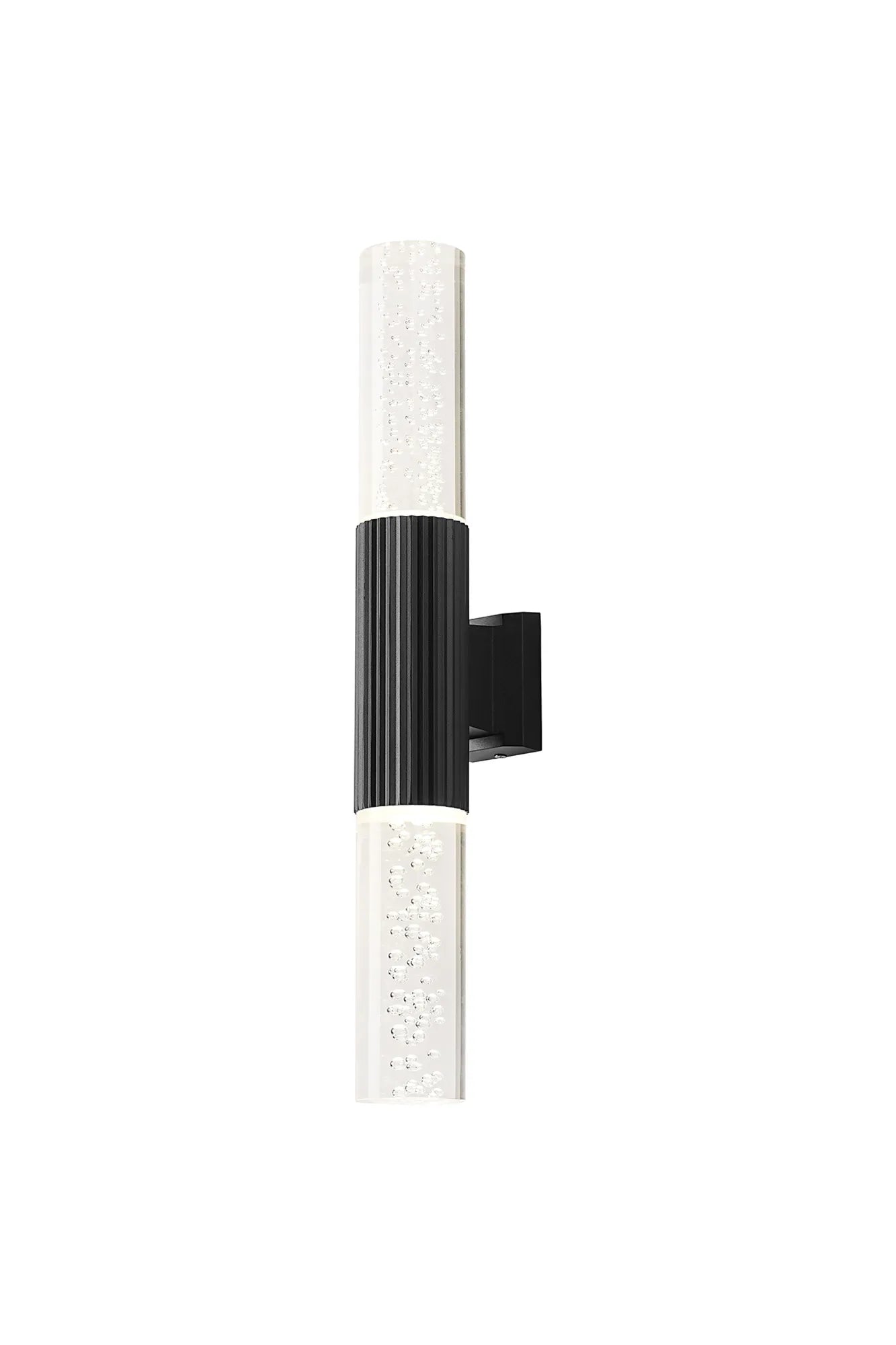 Nightingale IP54 GU10 Line Frame Up/Down Wall Light - Bubble Shades