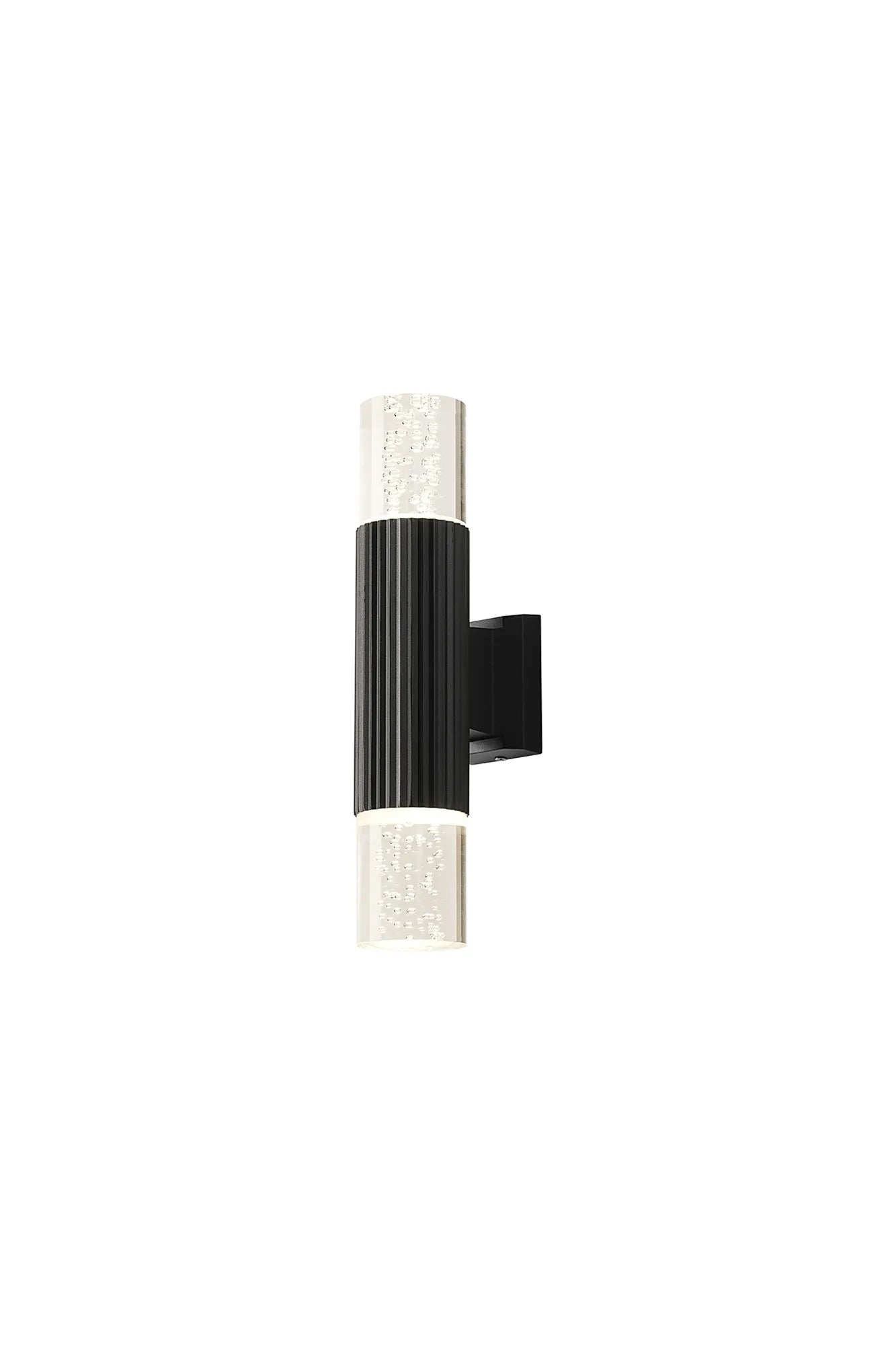 Nightingale IP54 GU10 Line Frame Up/Down Wall Light - Bubble Shades