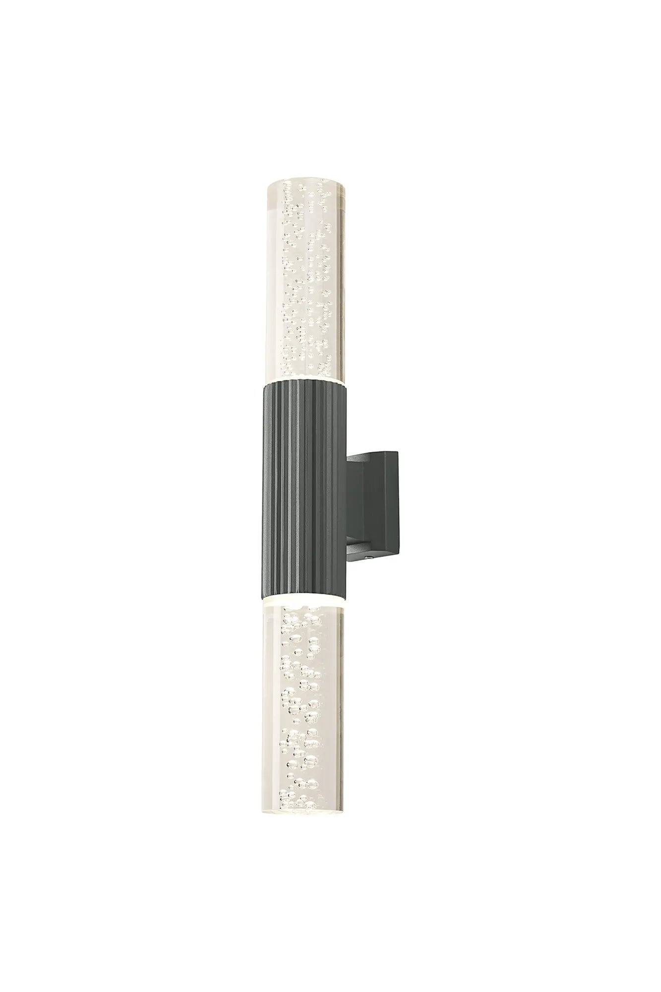 Nightingale IP54 GU10 Line Frame Up/Down Wall Light - Bubble Shades