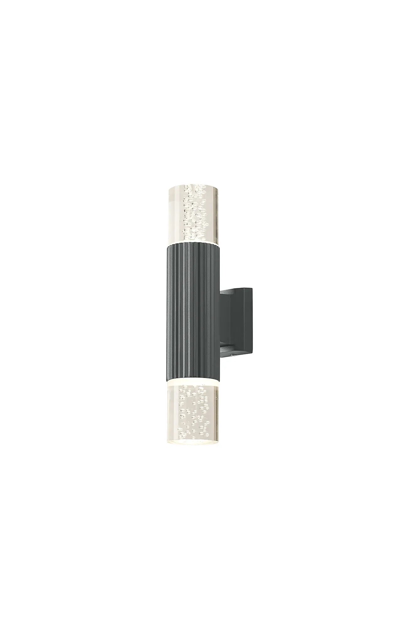 Nightingale IP54 GU10 Line Frame Up/Down Wall Light - Bubble Shades