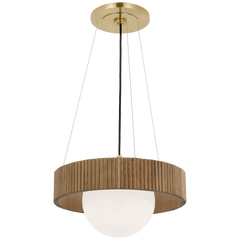 Arena 18"/42" Ring and Globe Chandelier