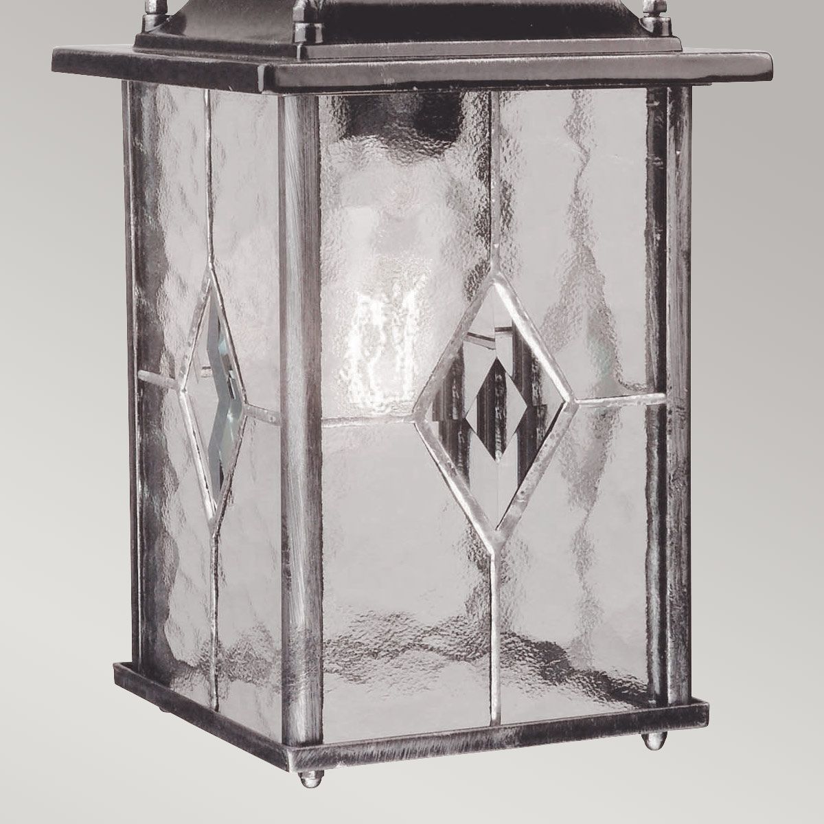Wexford 1 Light Chain Lantern - Black/Silver IP23 E27