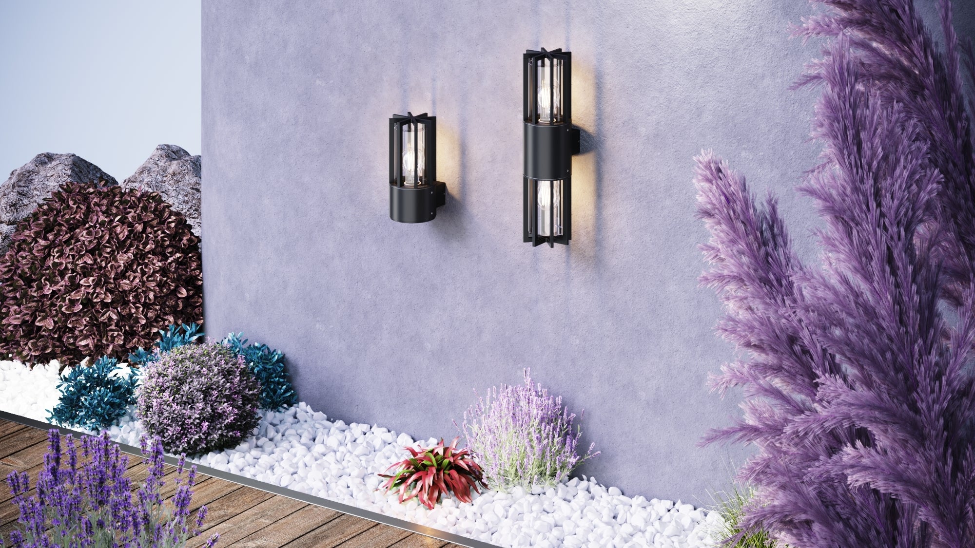 Barrel IP54 Wall Lights- Small/ Large