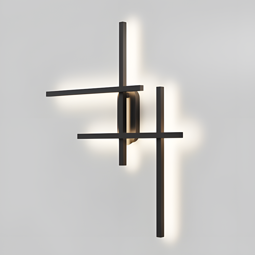 Halo LED Linear Wall Light - Black