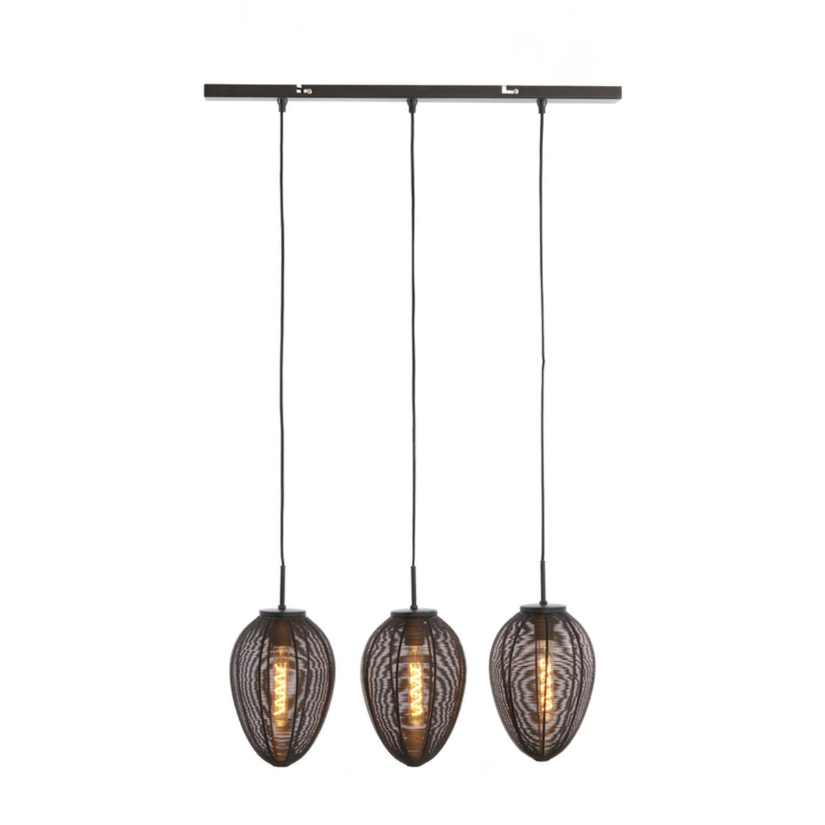 Yaelle 3Lt Island Pendant - Matt Black