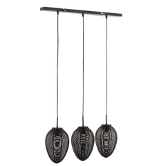 Yaelle 3Lt Island Pendant - Matt Black