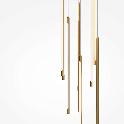 Pendant Lamp Light Stick- Brass/ Black Finish