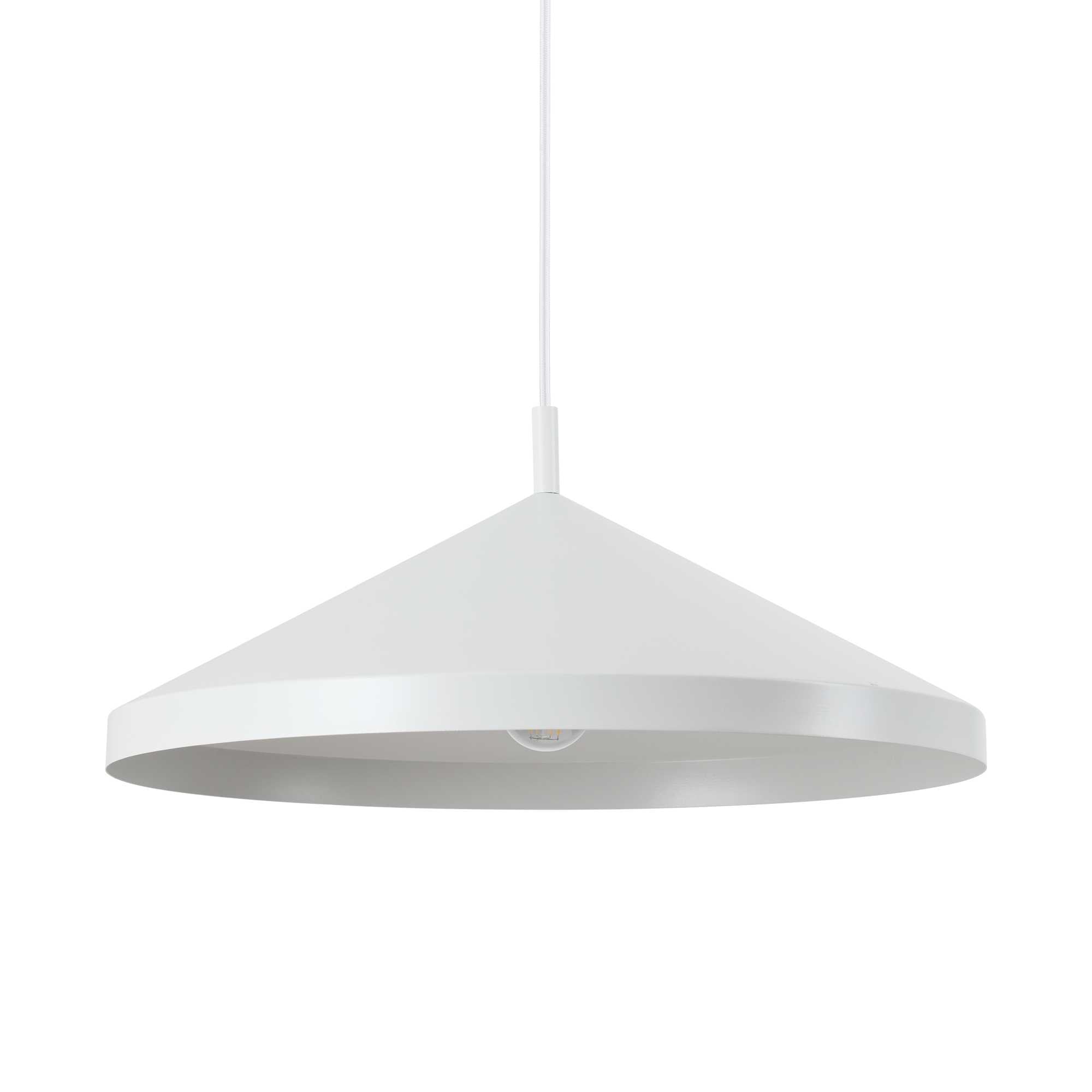 Yurta Pendant Light - White/Black Finish - Cusack Lighting