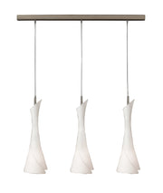 Zack Linear Pendant 3 Light E27 Line, Satin Nickel