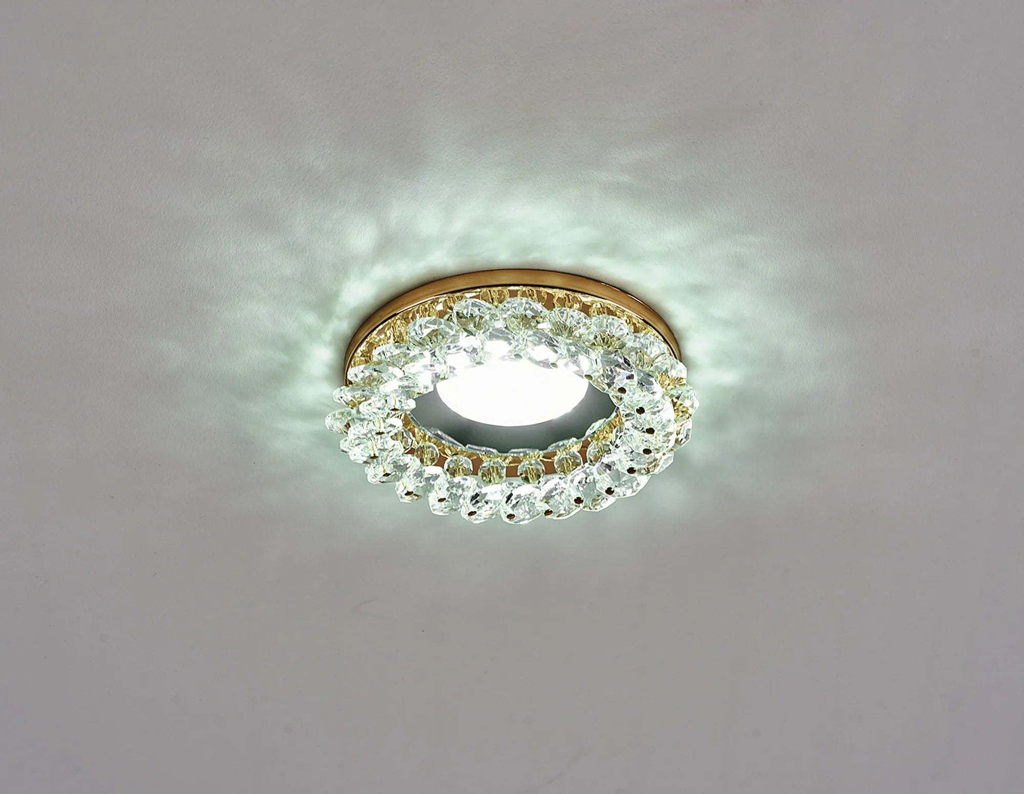 Zarya 8W IP65 Crystal Fire-Rated Downlight - Various Finishes