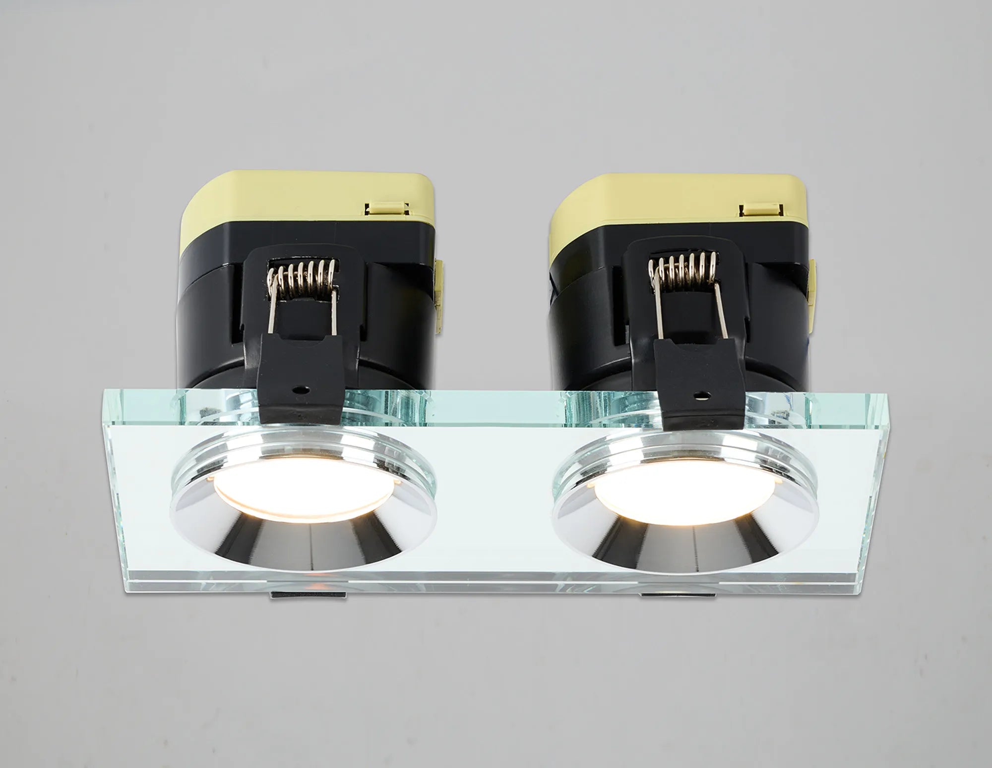 Zarya 8W Dual IP65 Crystal Fire-Rated Downlight - Rectangular