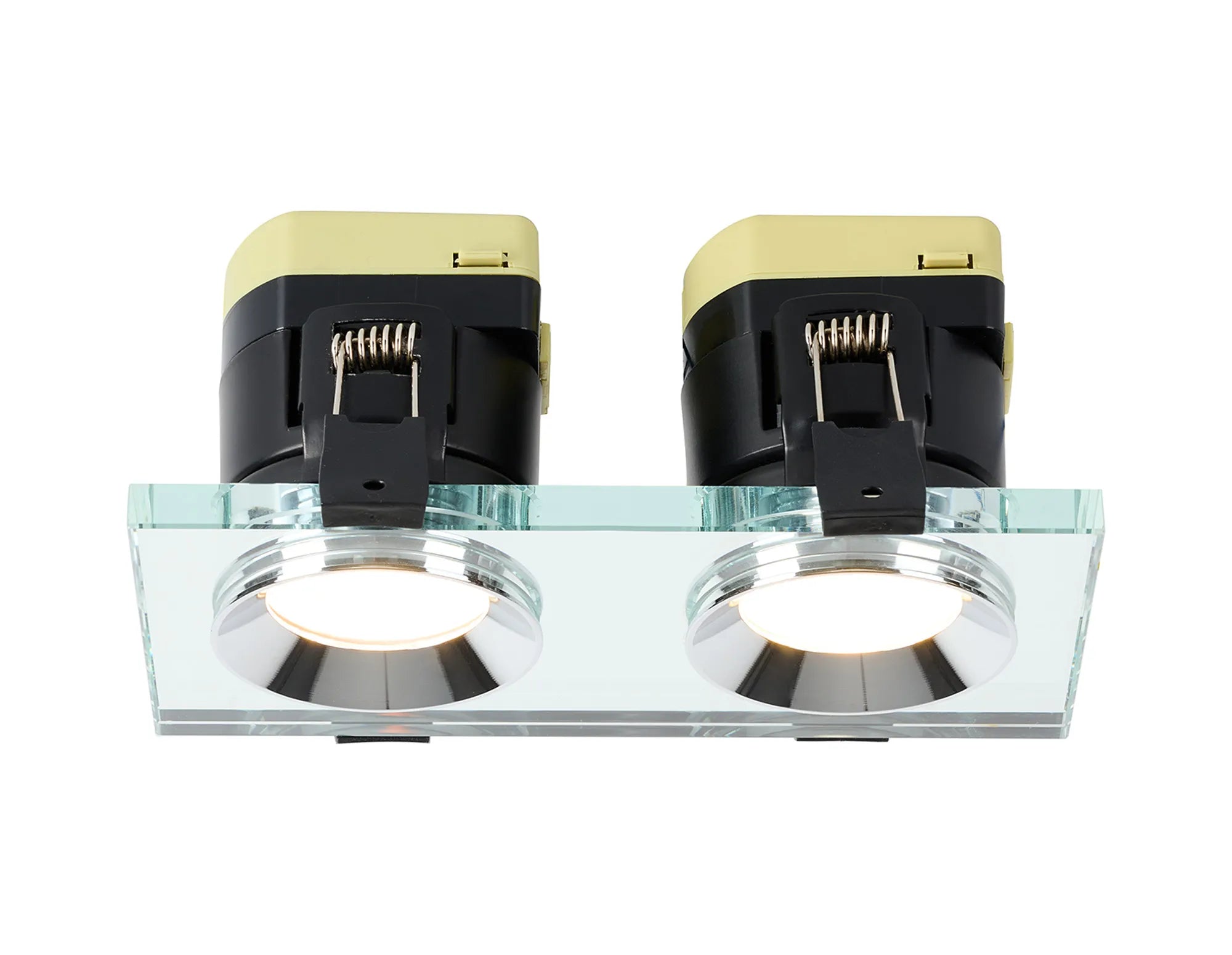 Zarya 8W Dual IP65 Crystal Fire-Rated Downlight - Rectangular