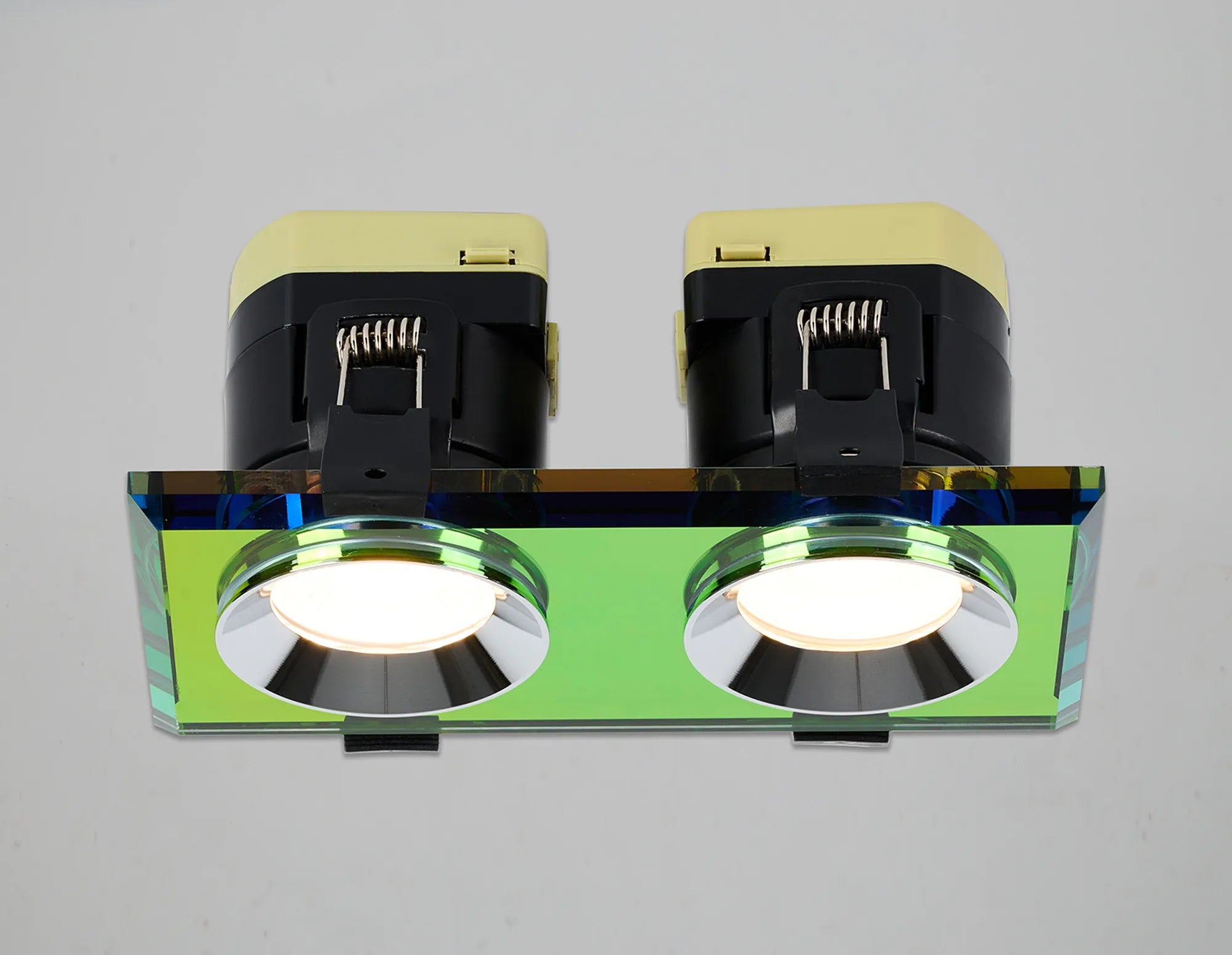 Zarya 8W Dual IP65 Crystal Fire-Rated Downlight - Rectangular