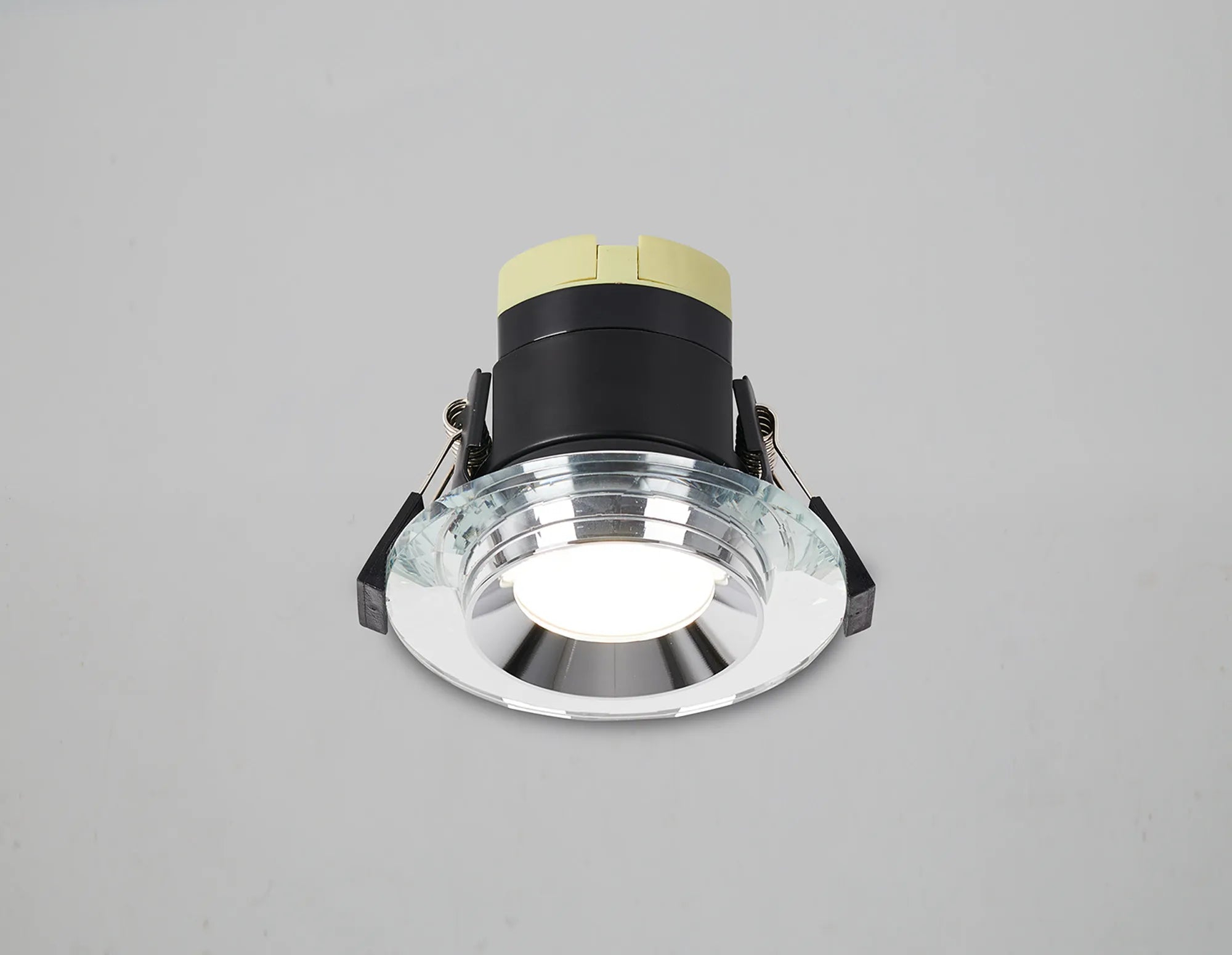 Zarya 8W IP65 Fire-Rated Downlight - Chamfered Crystal