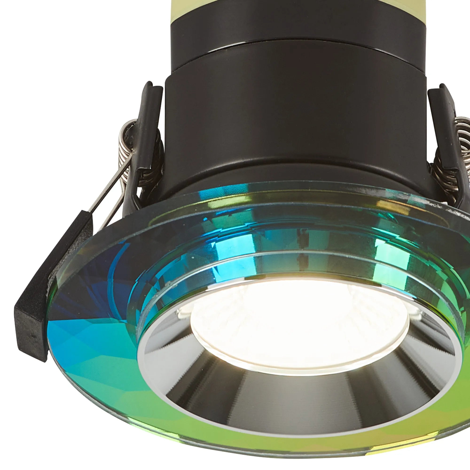 Zarya 8W IP65 Fire-Rated Downlight - Chamfered Crystal