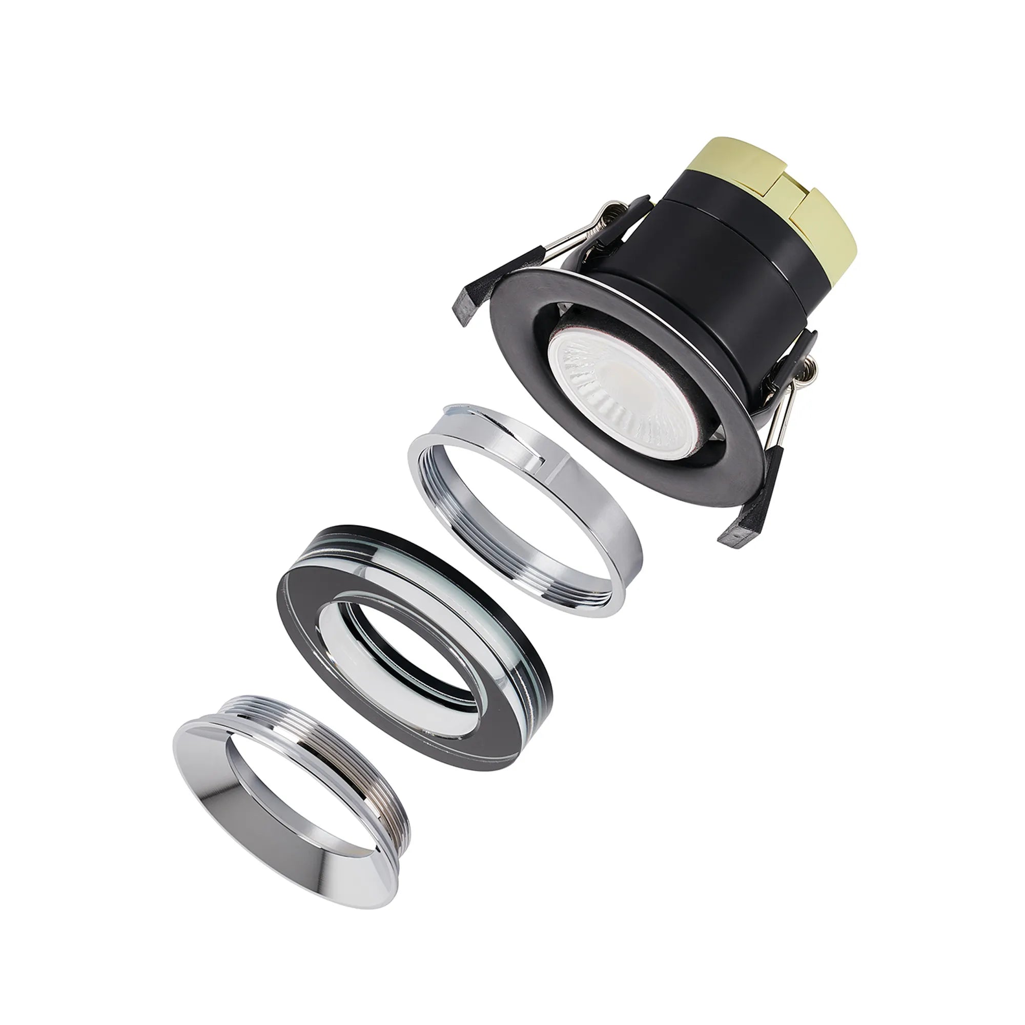 Zarya 8W IP65 Crystal Fire-Rated Downlight - Round