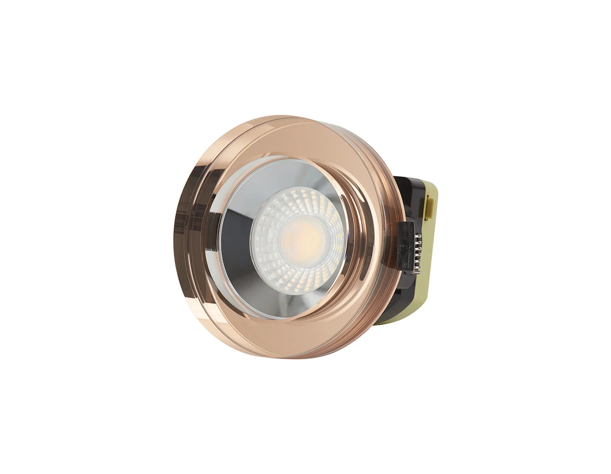 Zarya Dimmable CCT LED Fire Rated Crystal Downlight IP65, 5yrs Wrnty