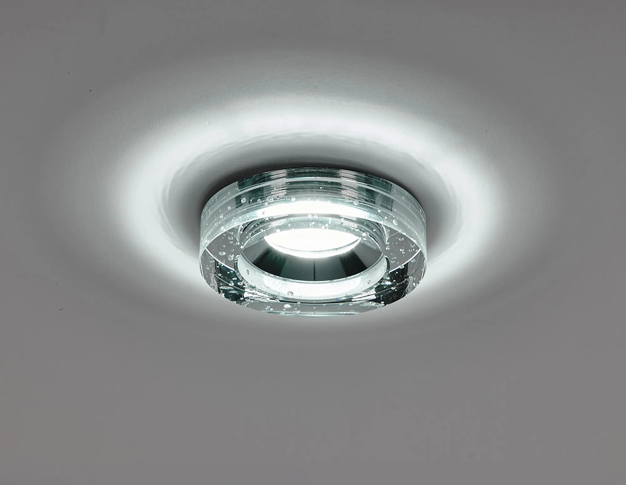 Zafira 8W IP65 Crystal Bubble Fire-Rated Downlight - Round