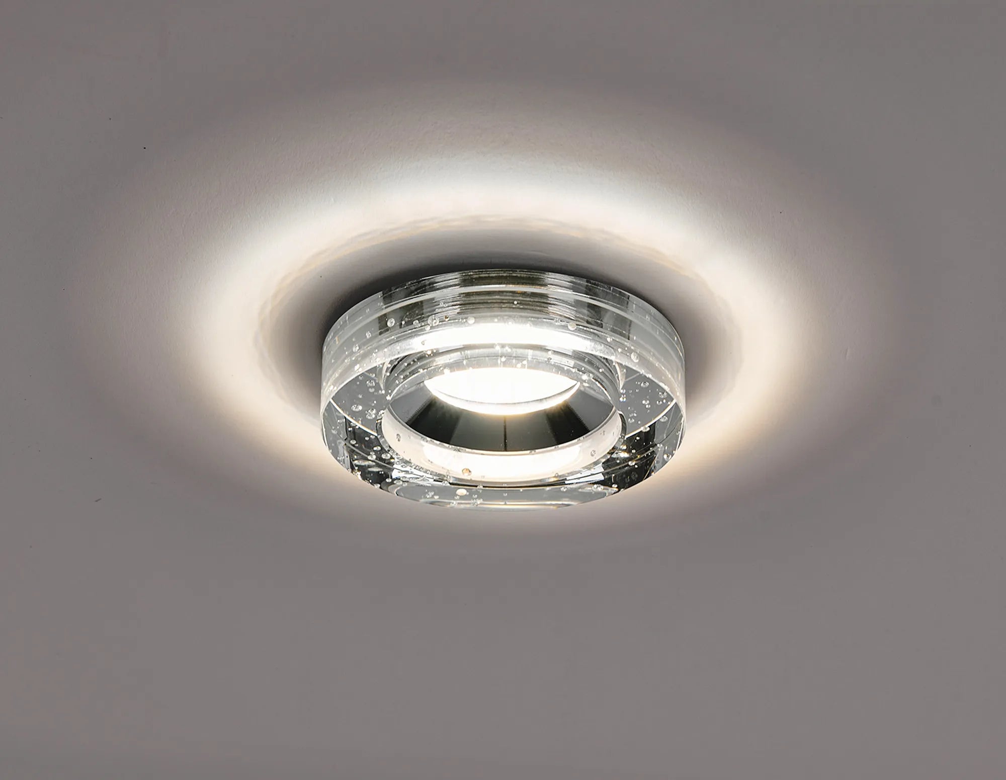 Zafira 8W IP65 Crystal Bubble Fire-Rated Downlight - Round