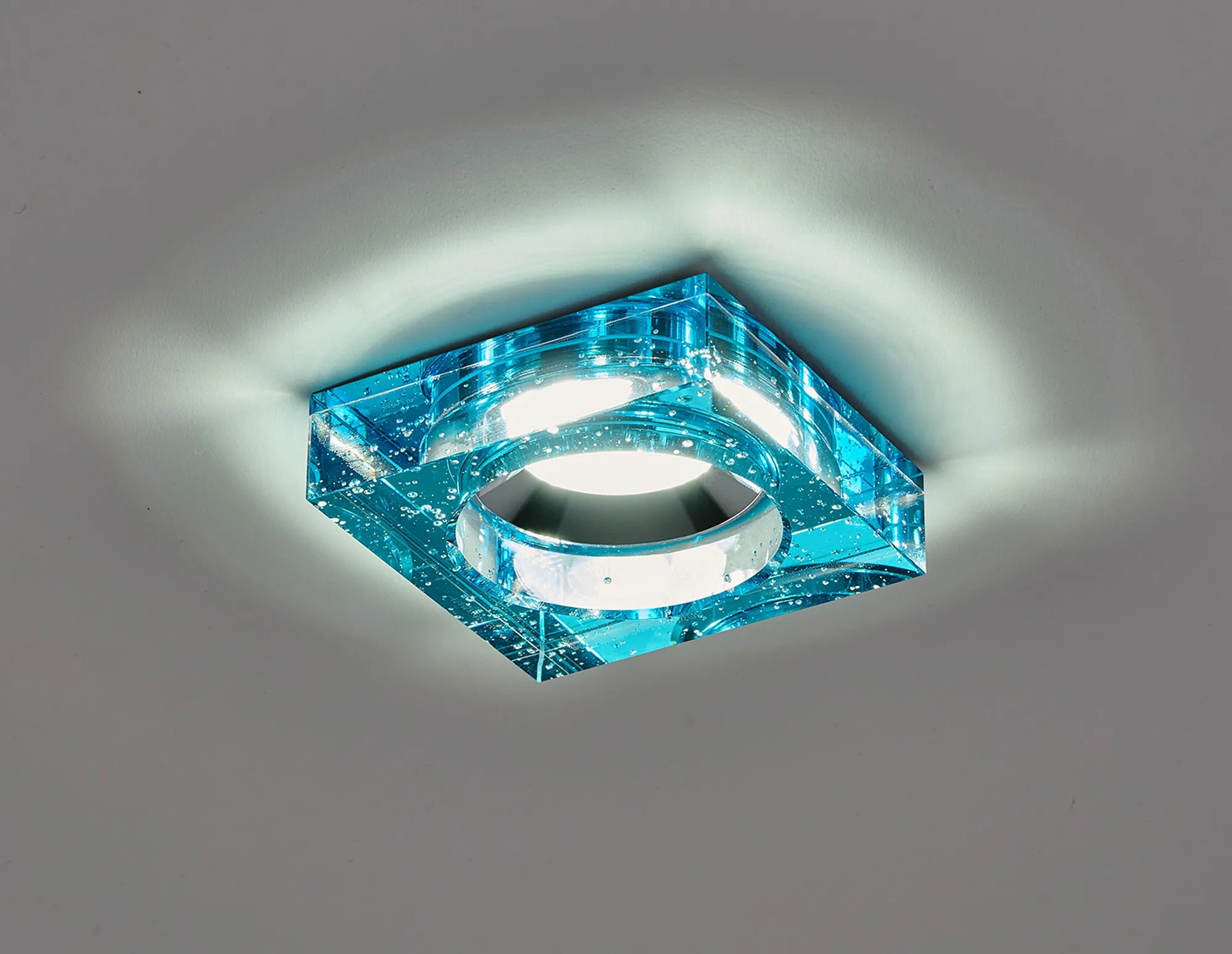 Zarya 8W IP65 Crystal Bubble Fire-Rated Downlight - Square