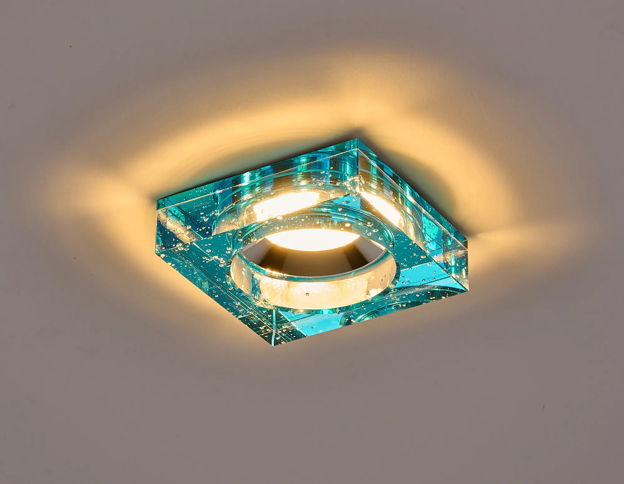 Zarya 8W IP65 Crystal Bubble Fire-Rated Downlight - Square