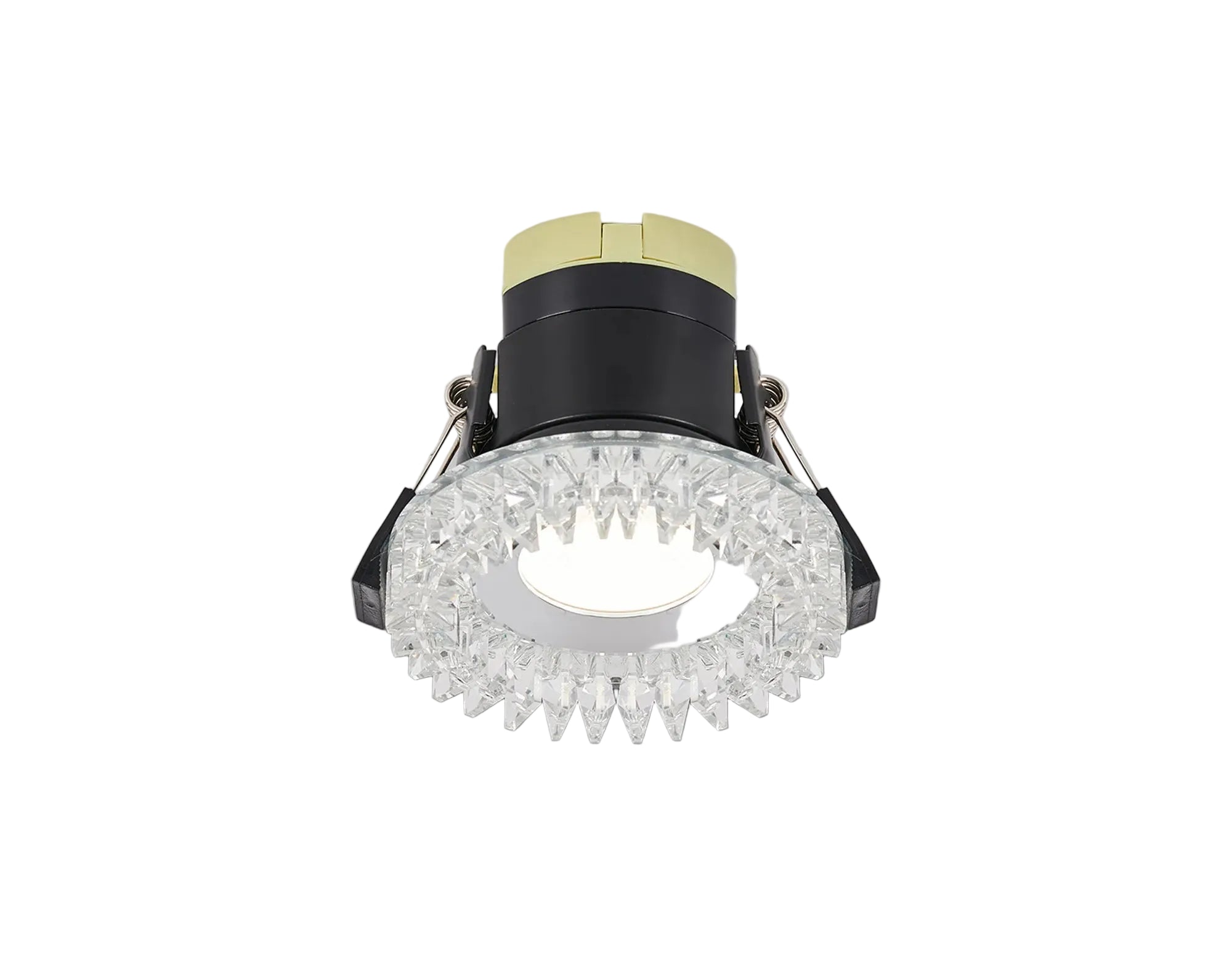 Zarya 8W IP65 Crystal Fire-Rated Downlight - Square Crystals