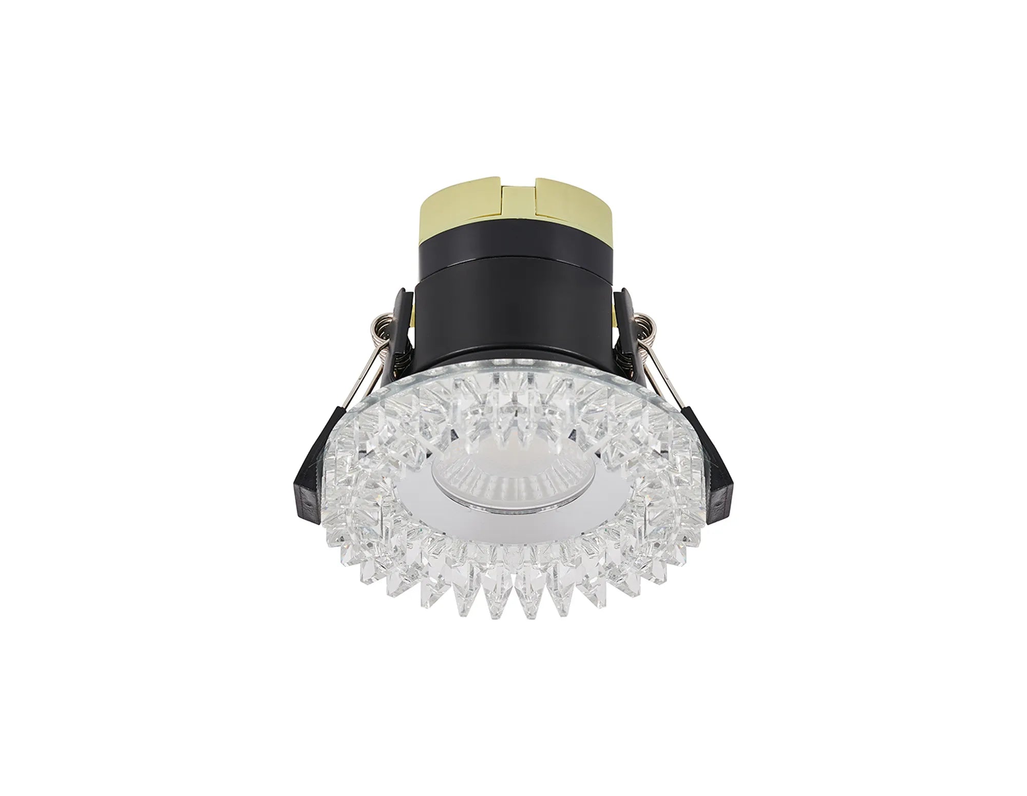 Zarya 8W IP65 Crystal Fire-Rated Downlight - Square Crystals