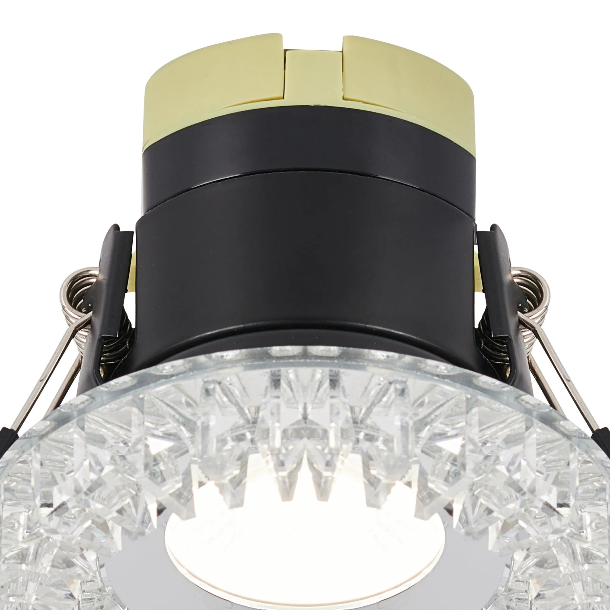 Zarya 8W IP65 Crystal Fire-Rated Downlight - Square Crystals