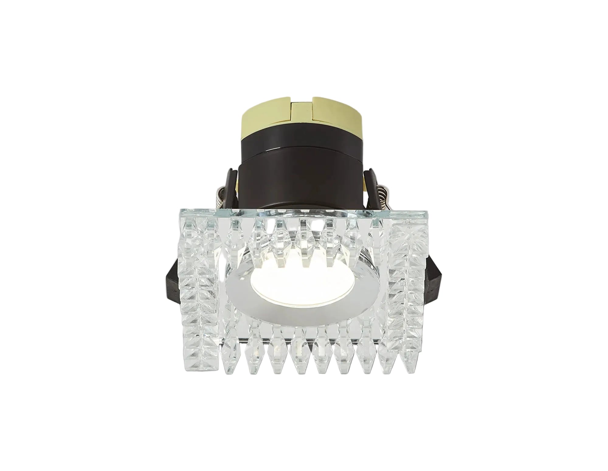 Zarya 8W IP65 Crystal Fire-Rated Downlight - Square Crystals
