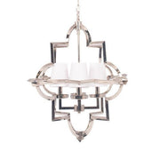 Zanetta Nickel/Antique Brass Metal Four Shade Pendant