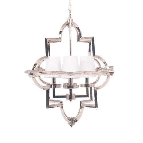 Zanetta Nickel/Antique Brass Metal Four Shade Pendant