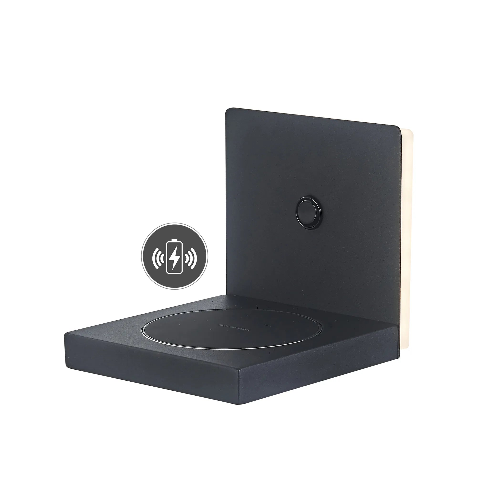 Zanzibar Wireless Charger Wall Light - Black/White