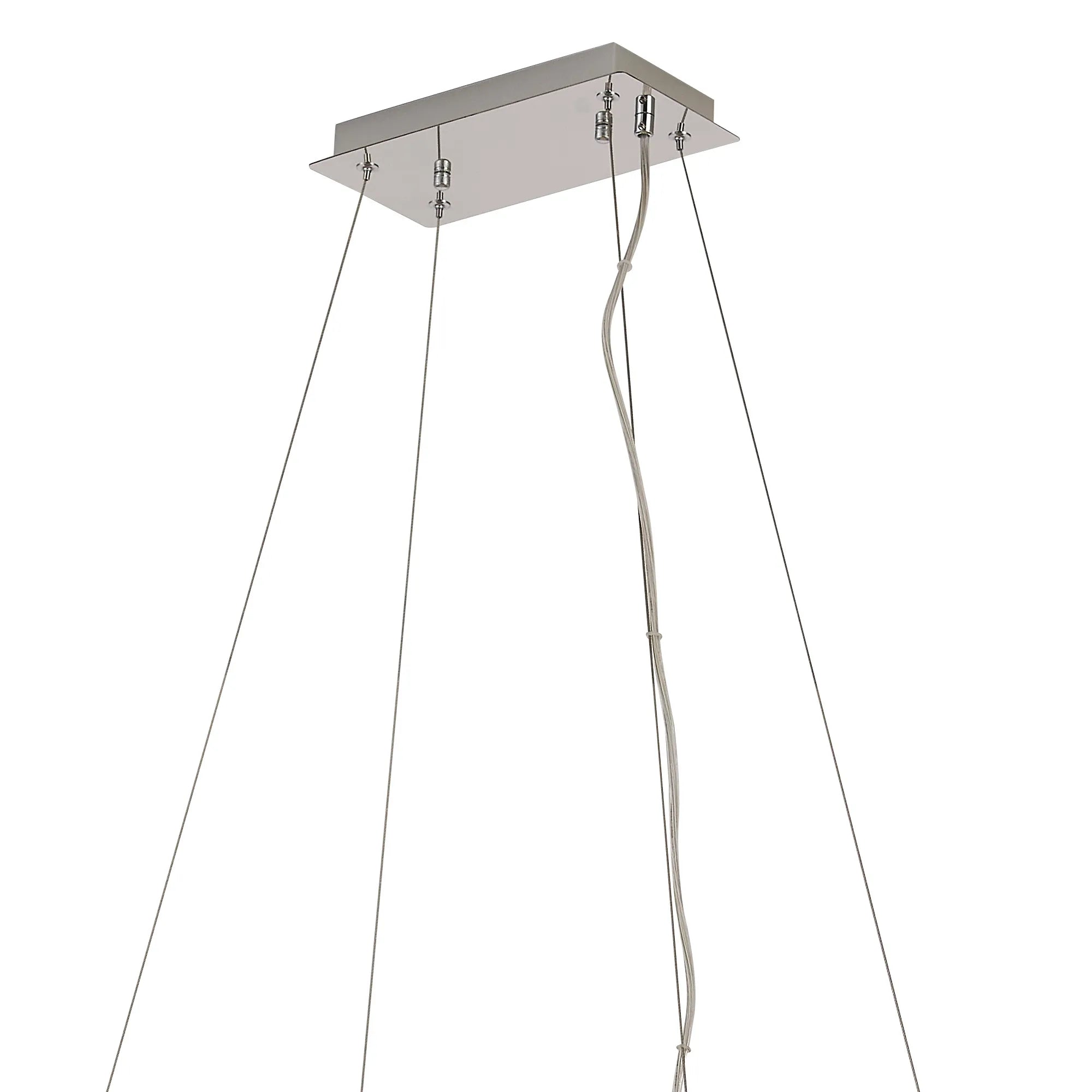 Ashby Rectangular Pendant Chandelier, 12/14 Light E14- Polished Chrome/ Gold Finishes
