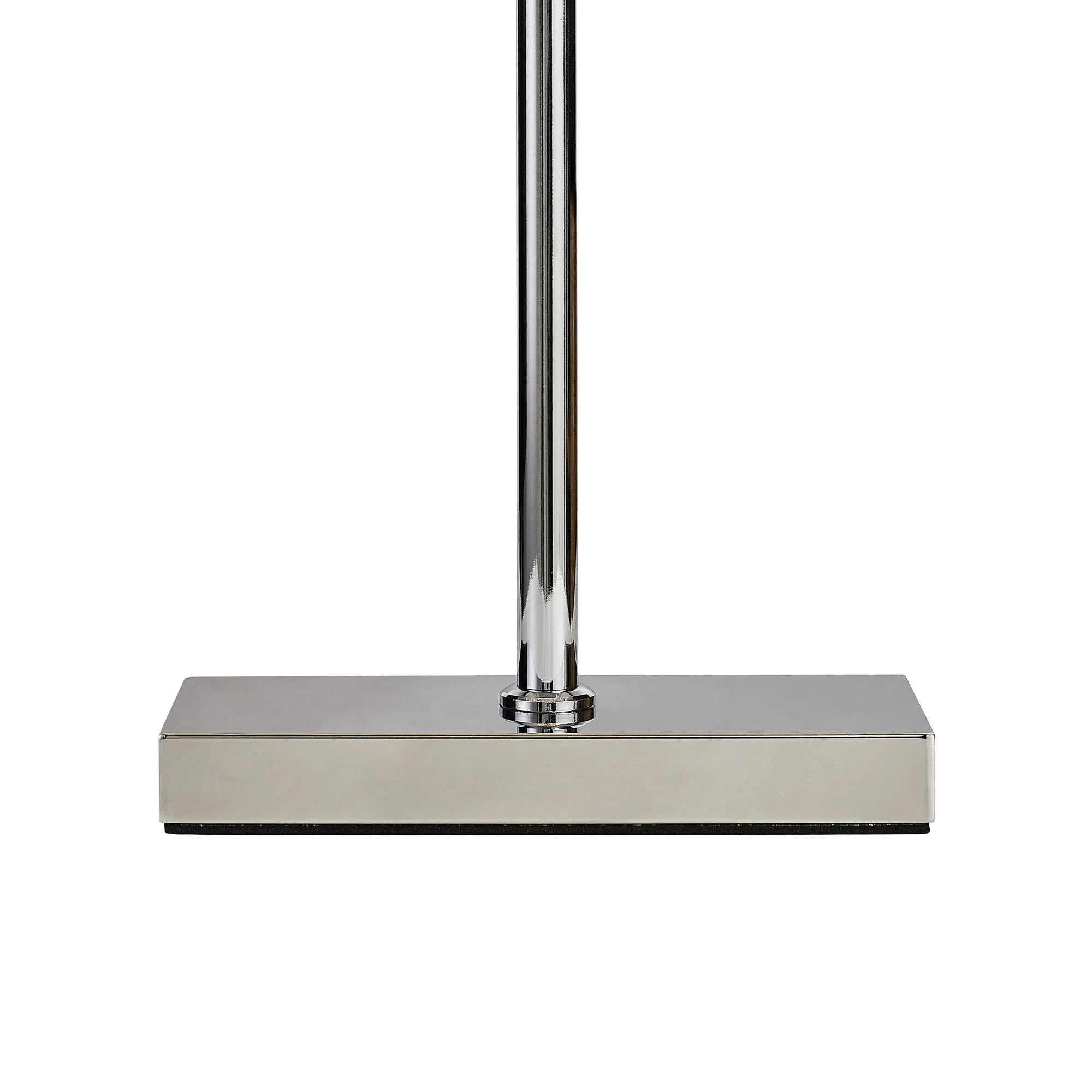 Ashby Rectangular Crystal Table Lamp E14, With Clear Crystal Strands- Polished Chrome/ Gold Finishes