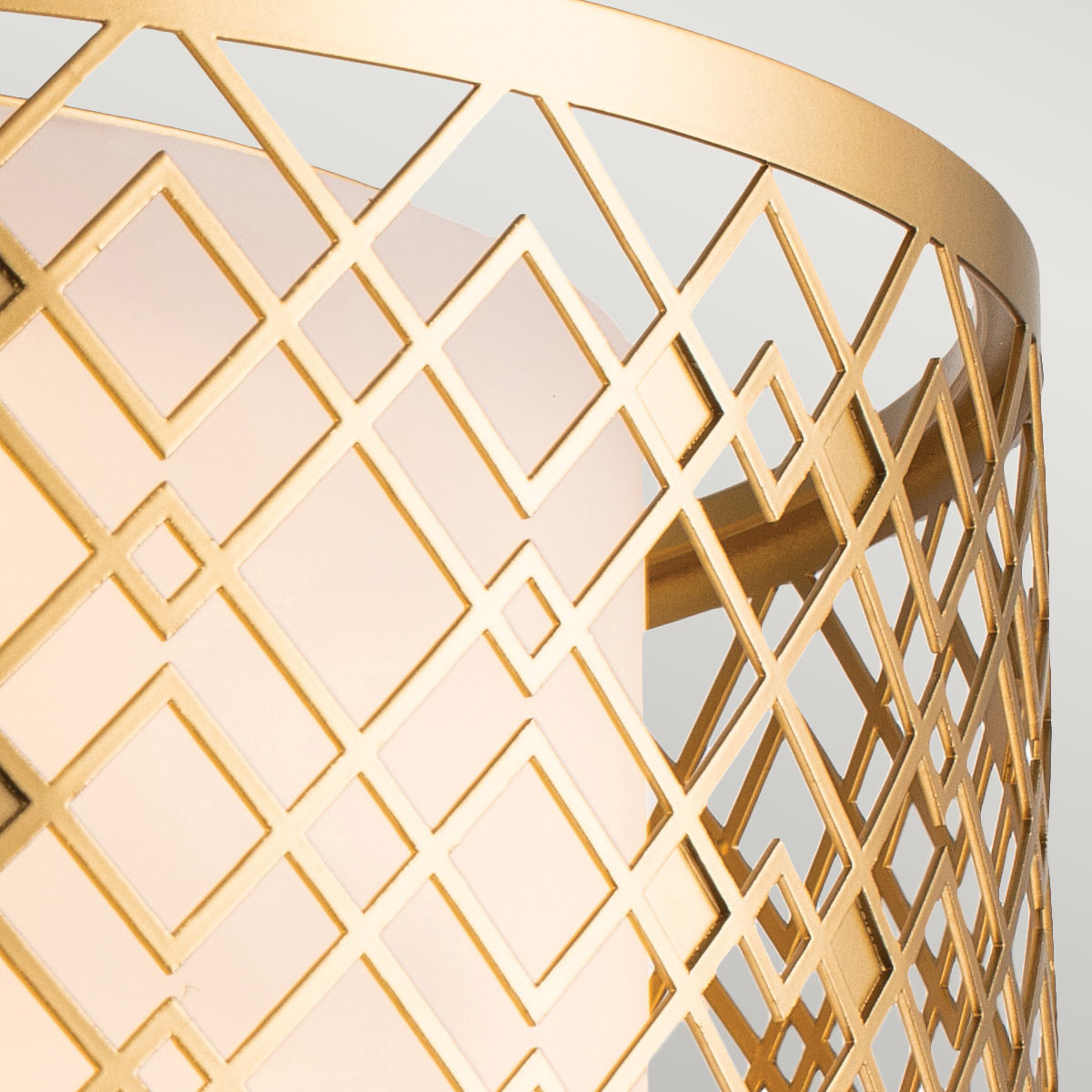 Ziggy 2lt Medium Flush - Lacquered Gold/ Lacquered Silver E27