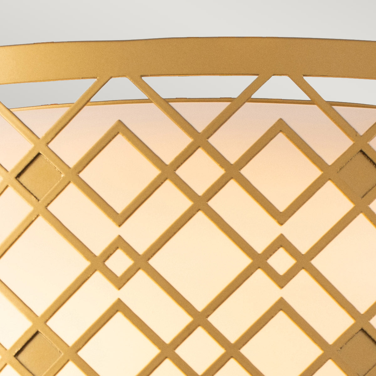 Ziggy 2lt Medium Flush - Lacquered Gold/ Lacquered Silver E27