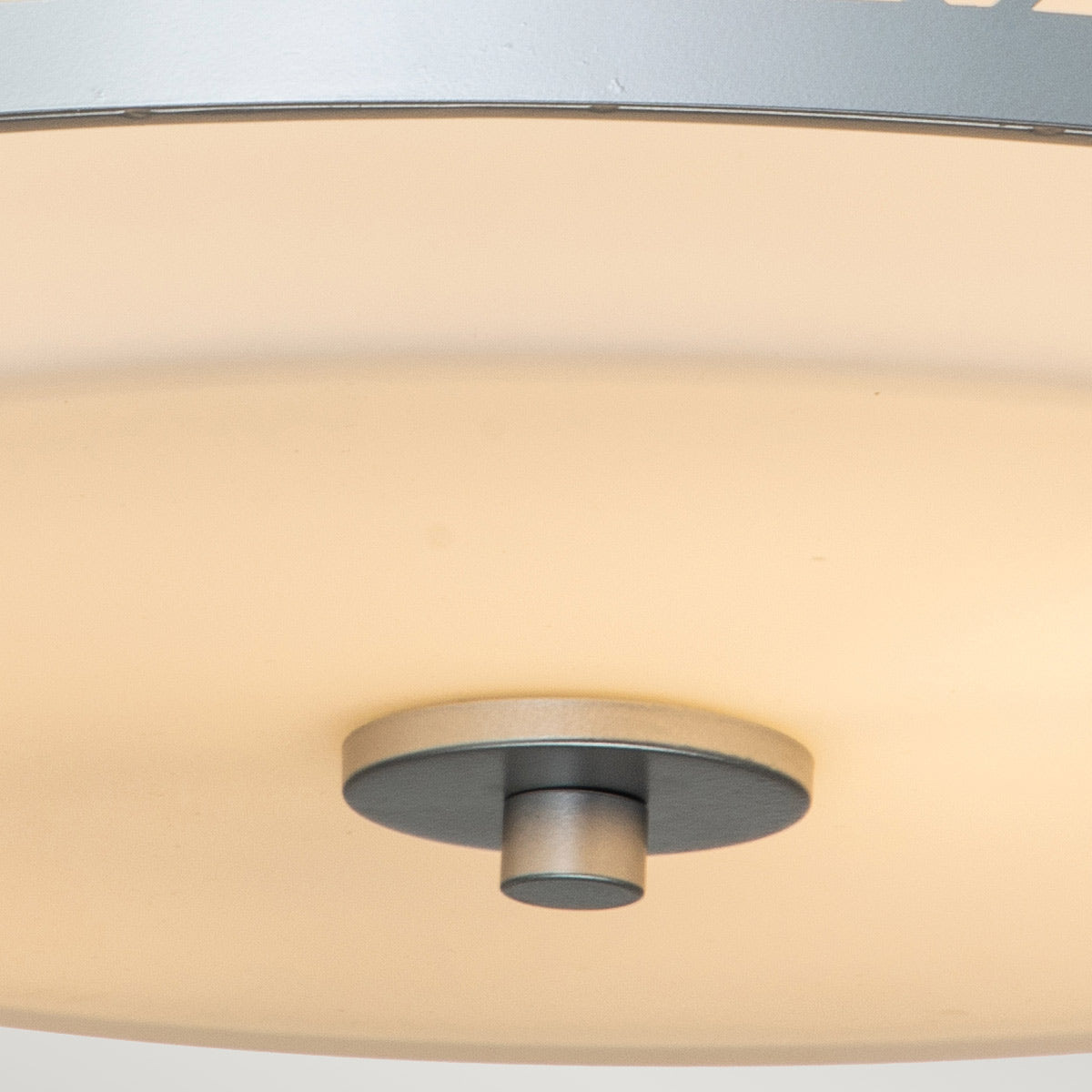 Ziggy 2lt Medium Flush - Lacquered Gold/ Lacquered Silver E27