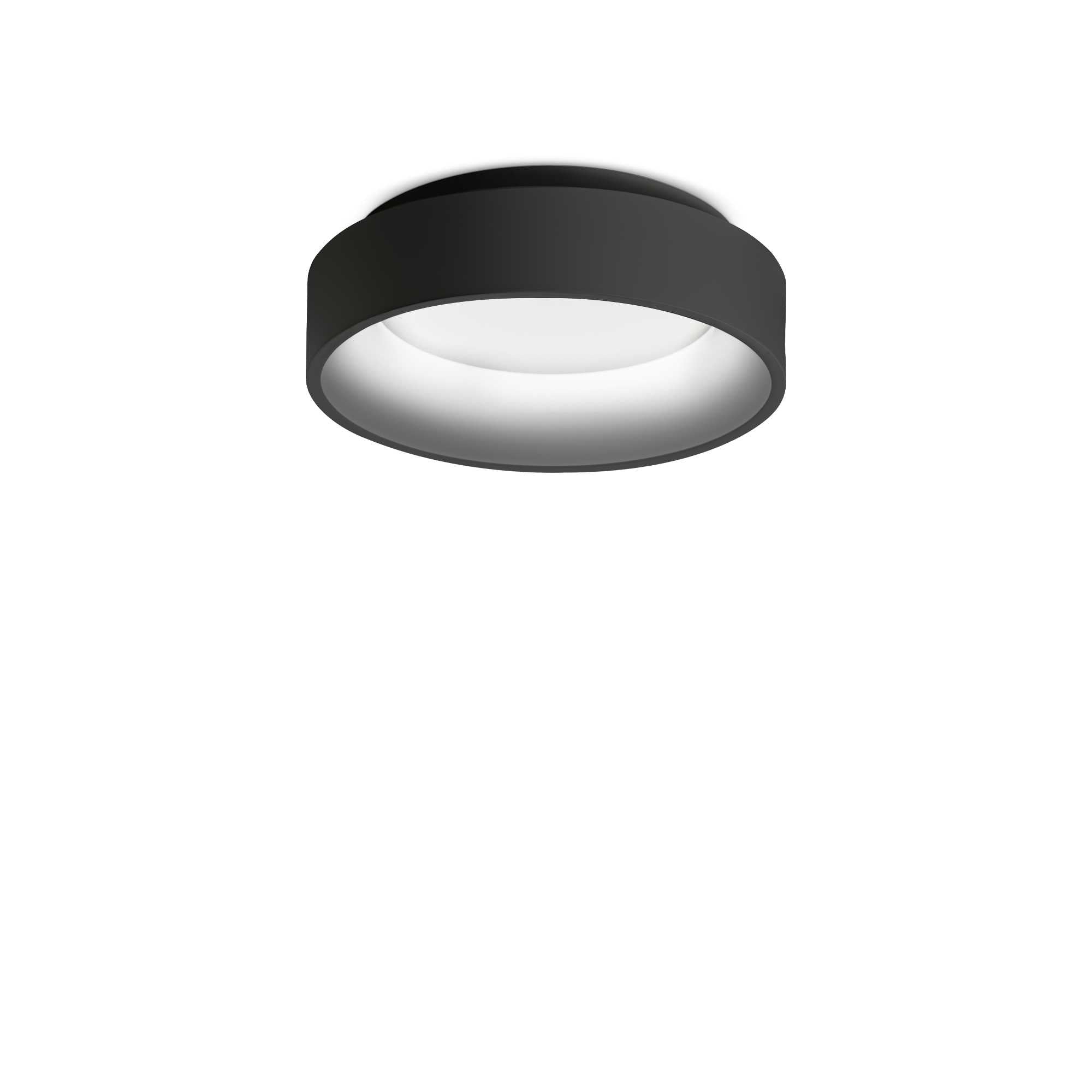 Ziggy Flush LED Ceiling Light - White/Black Finish - Cusack Lighting